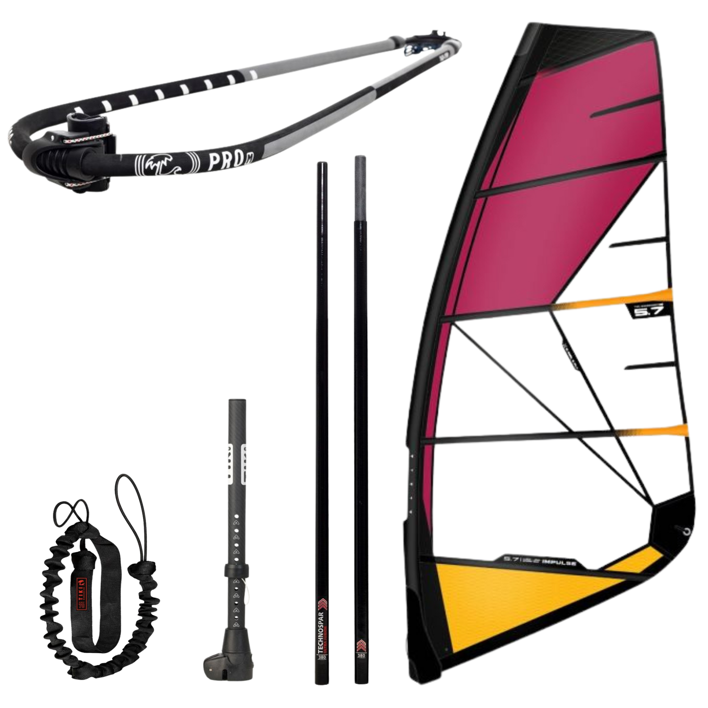 Tiki Impulse Windsurfzeil set